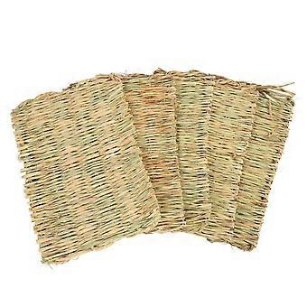 Lot de 5 tapis d'herbe pour lapin, 4 saisons, Universels, chauds, tisss, pour cochon d'Inde, perroquet, chomik, szczur