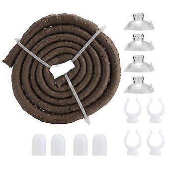 Branche d'escalade artificielle pour reptiles, flexible, jungle, 1,5 m, rotin, longue vigne, dcoration d'habitat (L)