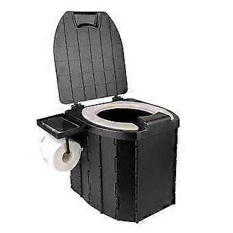 WC pieghevole portatile per bambini WC portatile per adulti in PU con copertura da campeggio all'aperto Toile