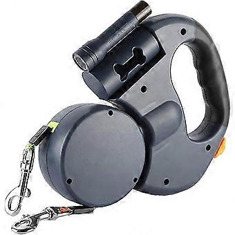 Double Dog Leash Retractable 2024 360 Adjustable Rotation Tangle Free with Reflective