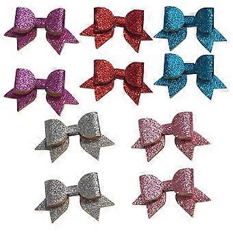 Dog Hair Clip Pet Hair Bow Accessories for Decoration 10Pcs Assorted Color