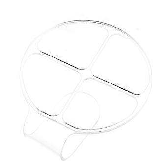 Transparent Acrylic Cosmetic Palettes for Mixing with Handheld Design Single Piece