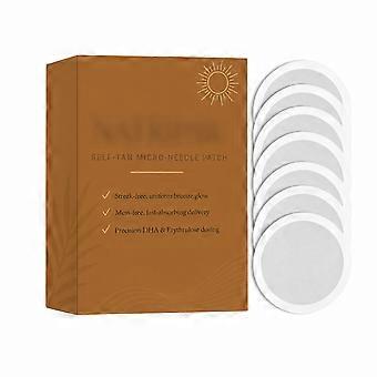 2pcs Self-tanning Patch, Micro-needle Fit for Natural Even Coloring, Allantoin Moisturizing, Peel-off and Stick-on