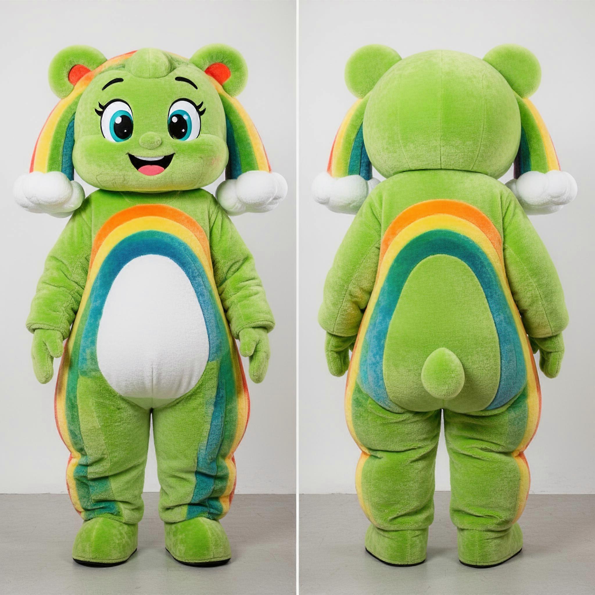 MASTICOT Vibrant Layered Rainbow Mascot