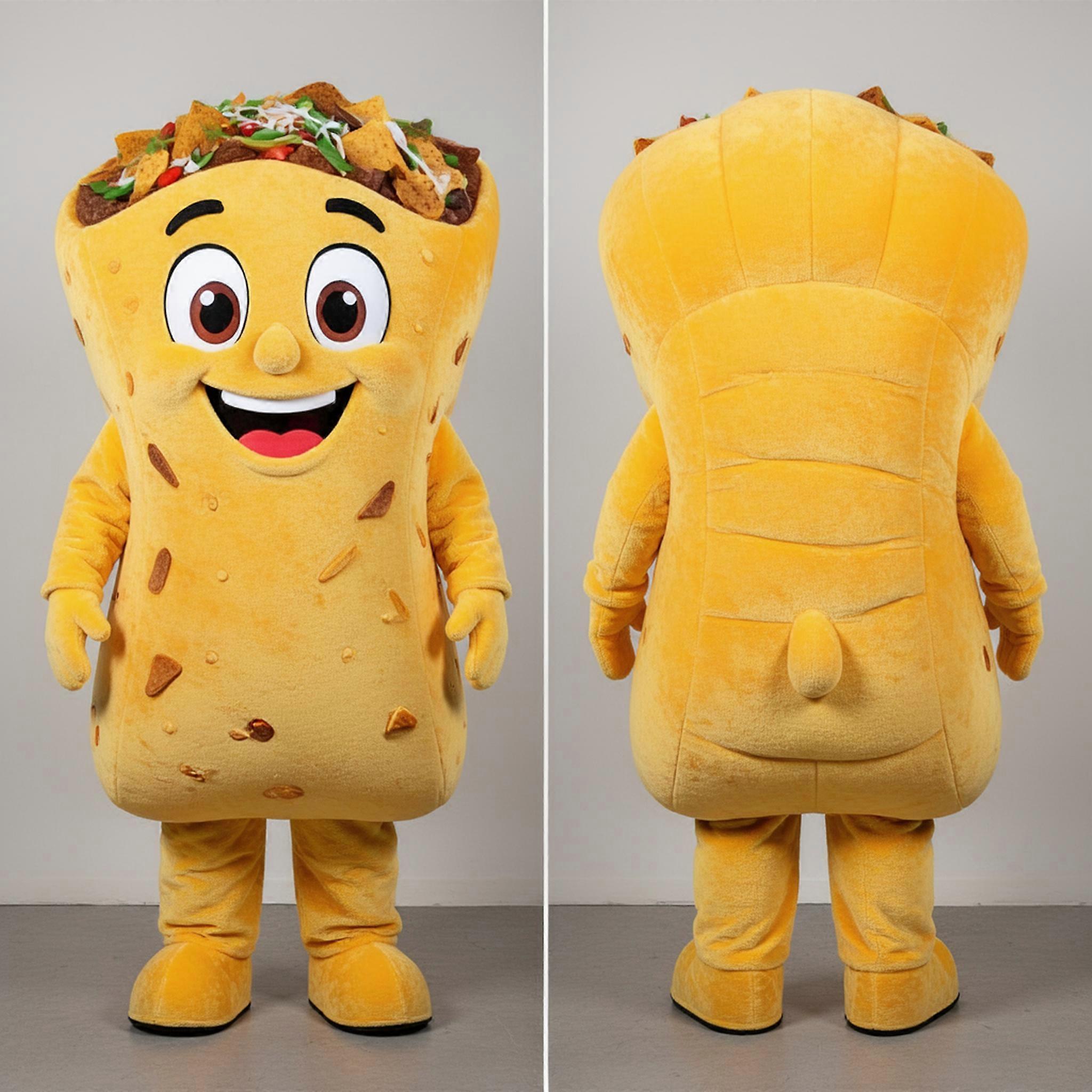 MASTICOT Velvety Yellow Nacho Nachos Mascot