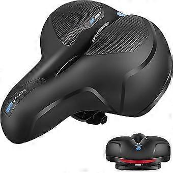 Dubbel stötdämpande ergonomisk komfortcykelsadel med reflexremsa