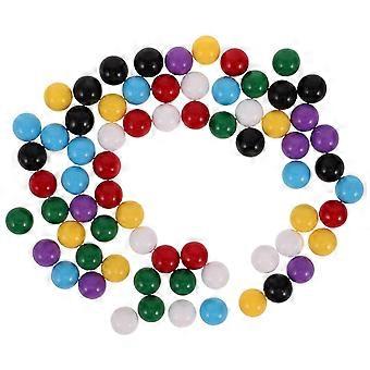 70pcs Colorful Plastic Marbles Balls Learning Balls Educational Math Balls Game Replacement Marbles Chinese Checkers Ball-inst