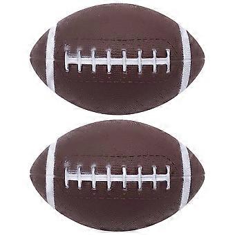 Kids Ball Toy Inflatable Rugby Ball for Cosplay 2Pcs Rugby Training