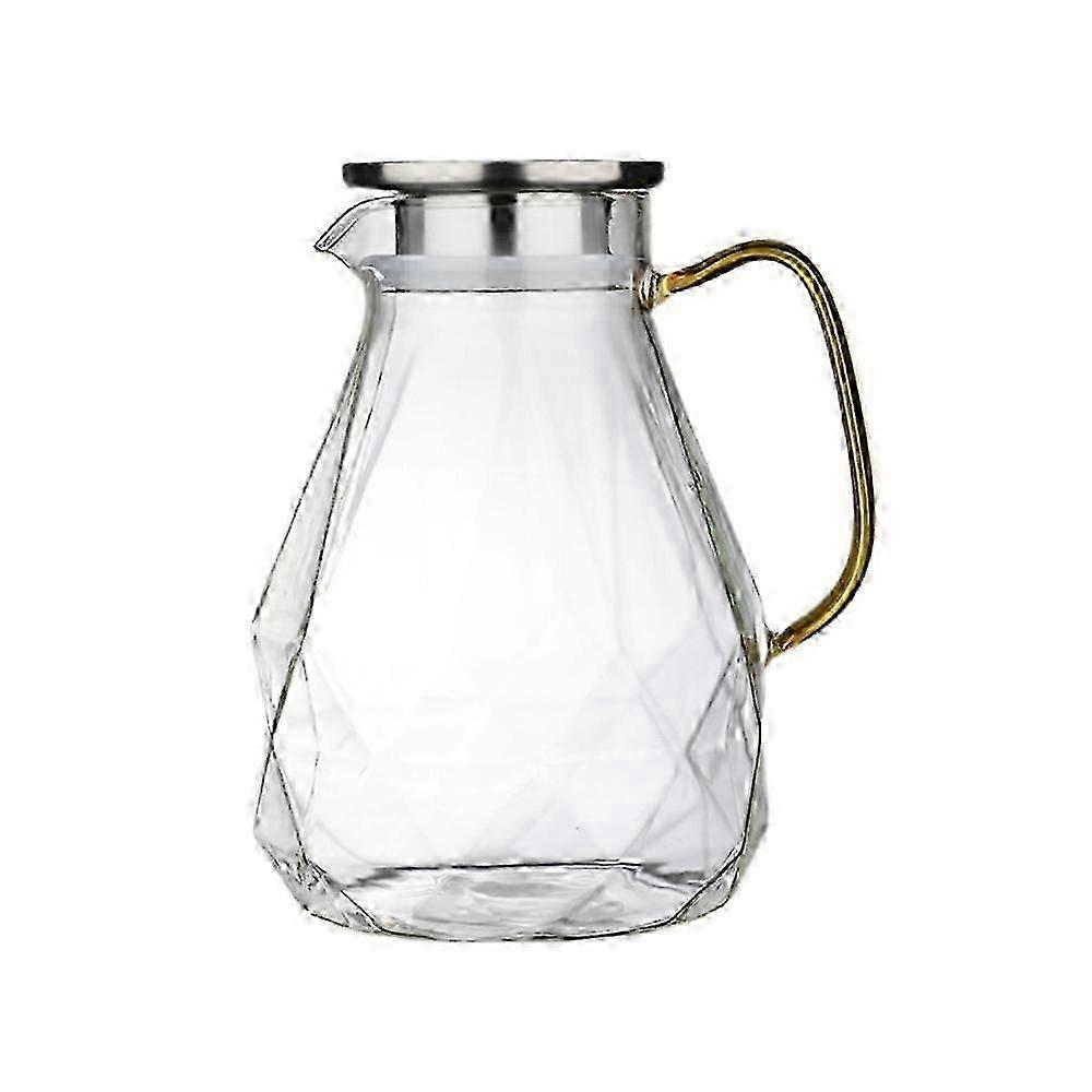 2.2L Diamond Borosilicate Glass Pitcher