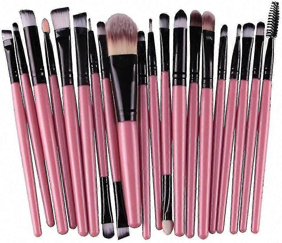 20-Piece Makeup Brush Set with Case for Professional Application