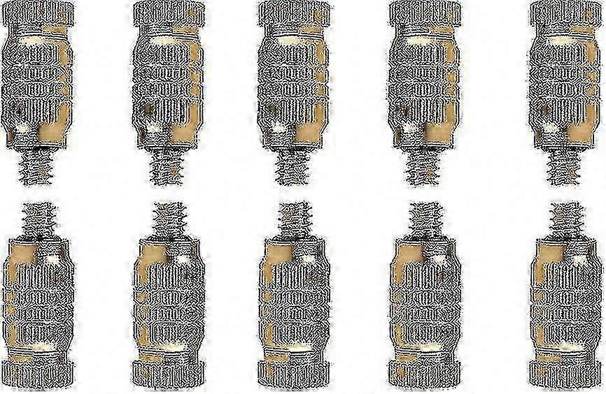 10 0.1mm Threaded Brass Atomizing Nozzles for High-Pressure Sprayers