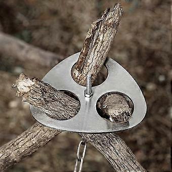 Portable Campfire Rack Outdoor Cooker Rack Campfire Cooking Accessories Set Camping Cooking Tripod