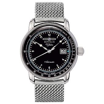 100 jaar automatische analoge man horloge met 7664M-2 roestvrijstalen armband