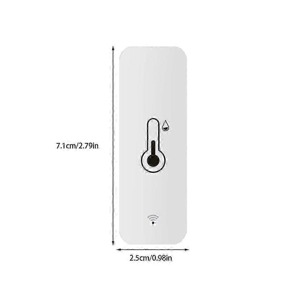 White Digital Hygrometer Thermometer Temperature And Humidity Anywhere Remote Warning Function@aa