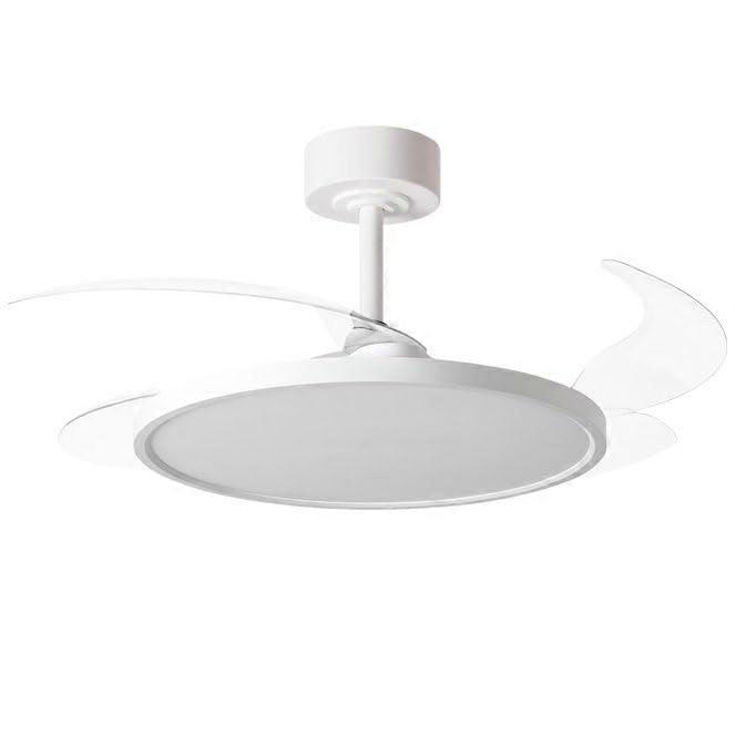 Plafondventilator, smal, wit