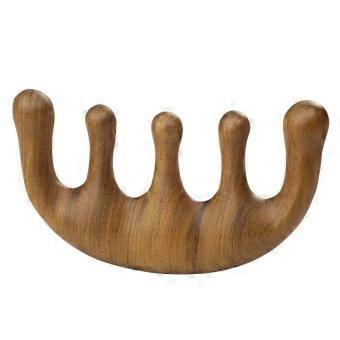 Wide Tooth Wooden Comb Natural Sandalwood Comb for Hair and Beard Gentle Scalp Massage Detangling