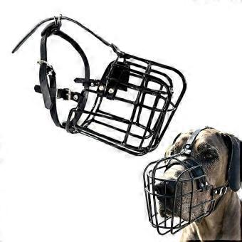 Stainless Steel Leather Dog Muzzle