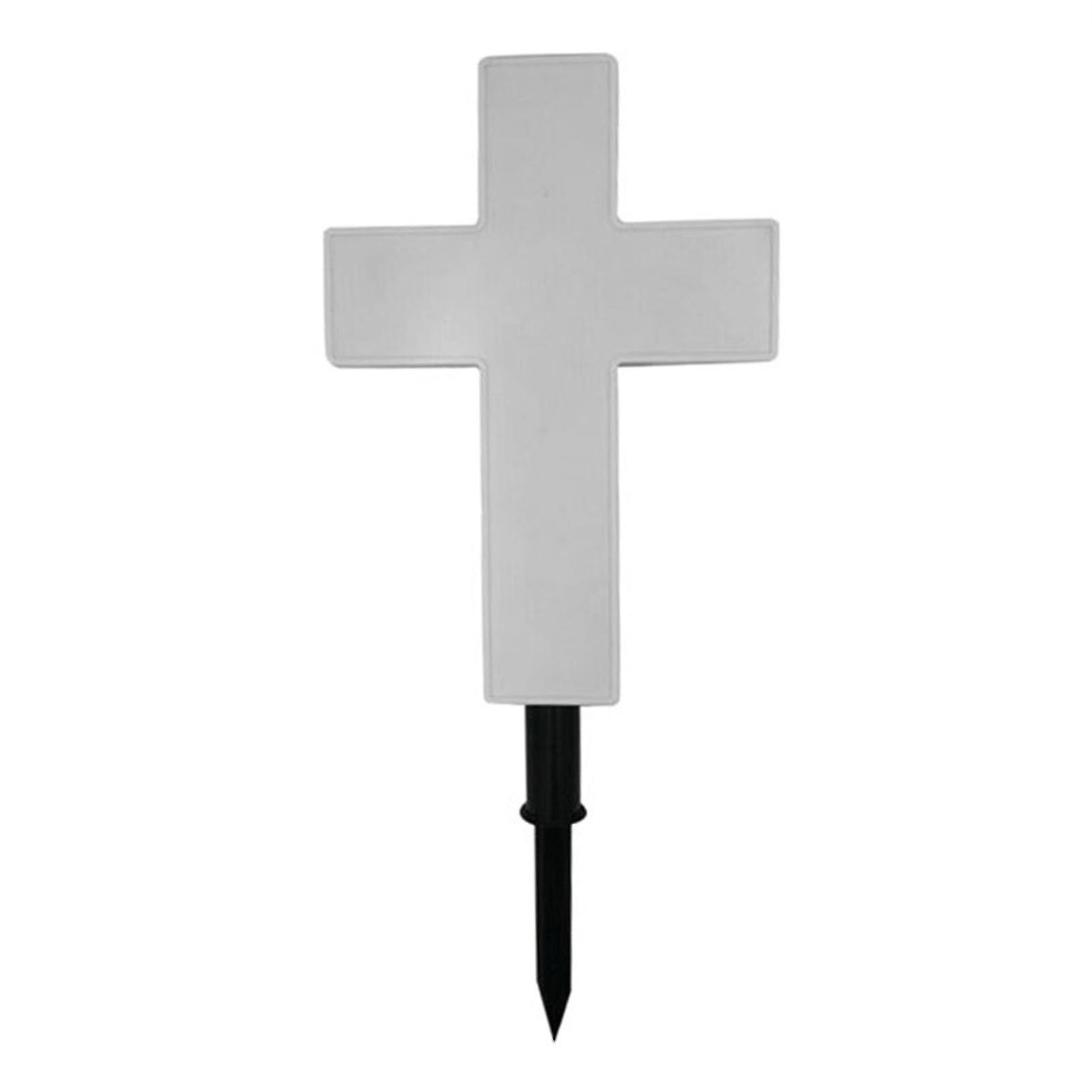 Solar Powered Cross Garden Stake Outdoor Decorative Lights For Remembrance Gifts