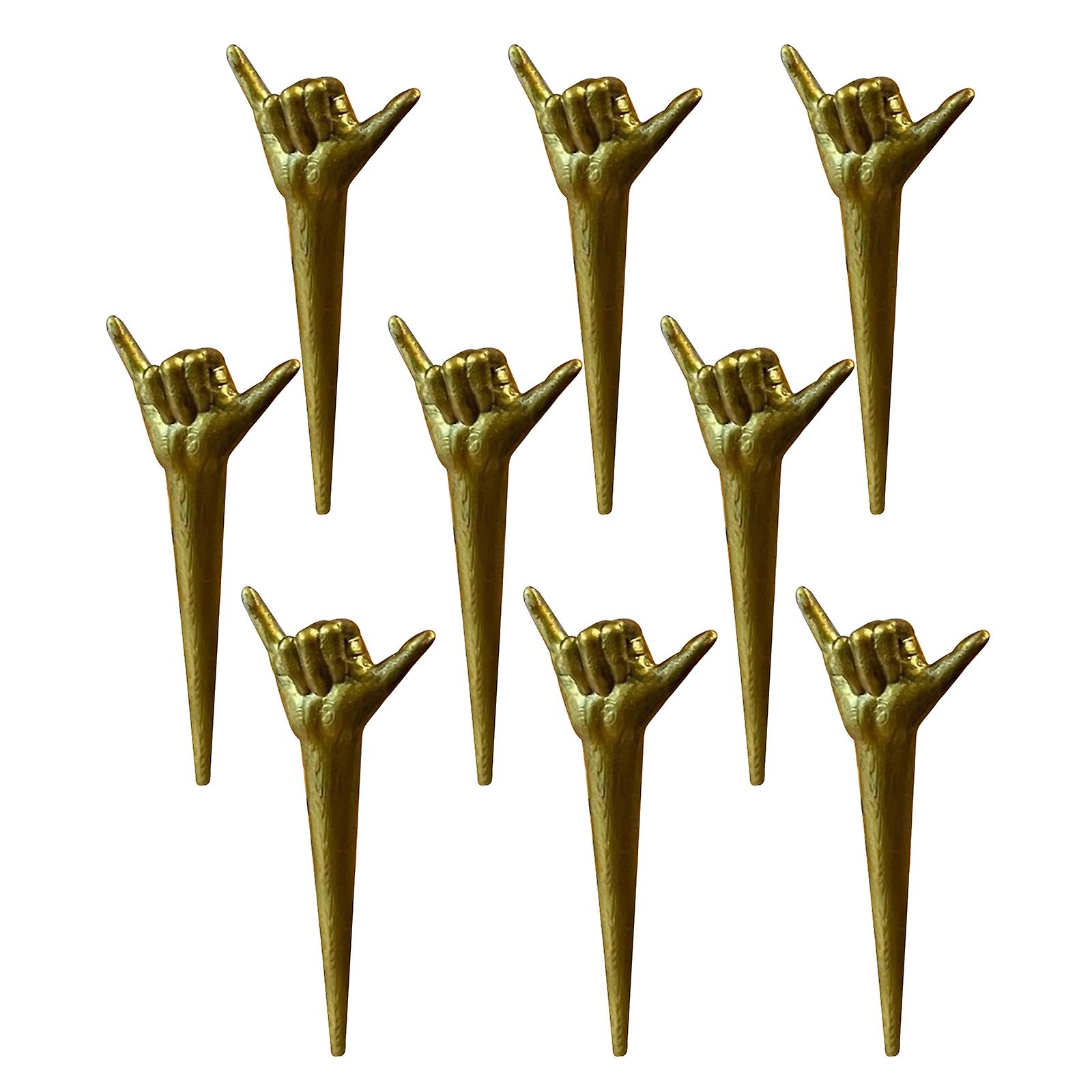 9pcs Clavijas divertidas de cribbage Juego de mesa interactivo creativo Clavija divertida del juego de cartas