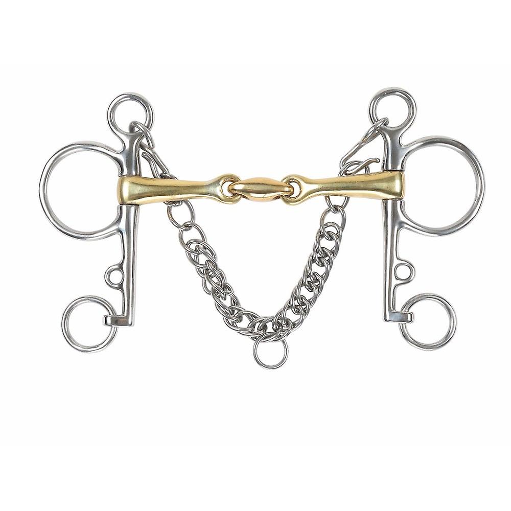 Shires Brass Alloy Pelham With Lozenge