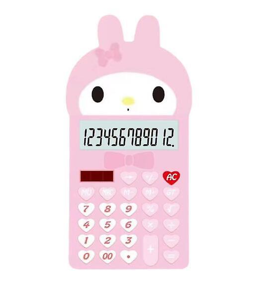 Compact Sanrio Calculator 12-digit LCD Display