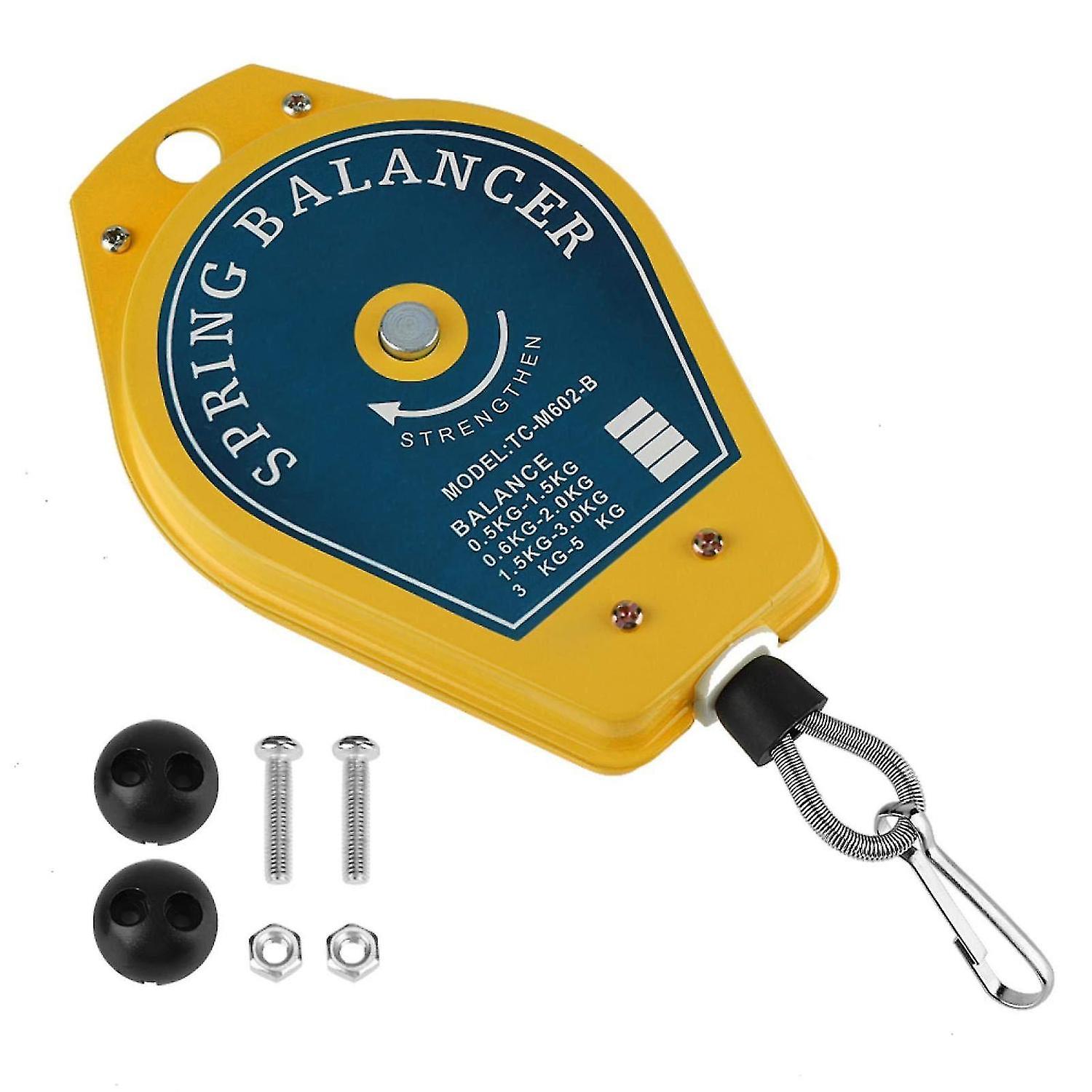 Bilanciatore a molla, 0,5-1,5 kg Retrattile Bilanciatore a molla Attrezzo Fixtures Rack appeso per retrattile