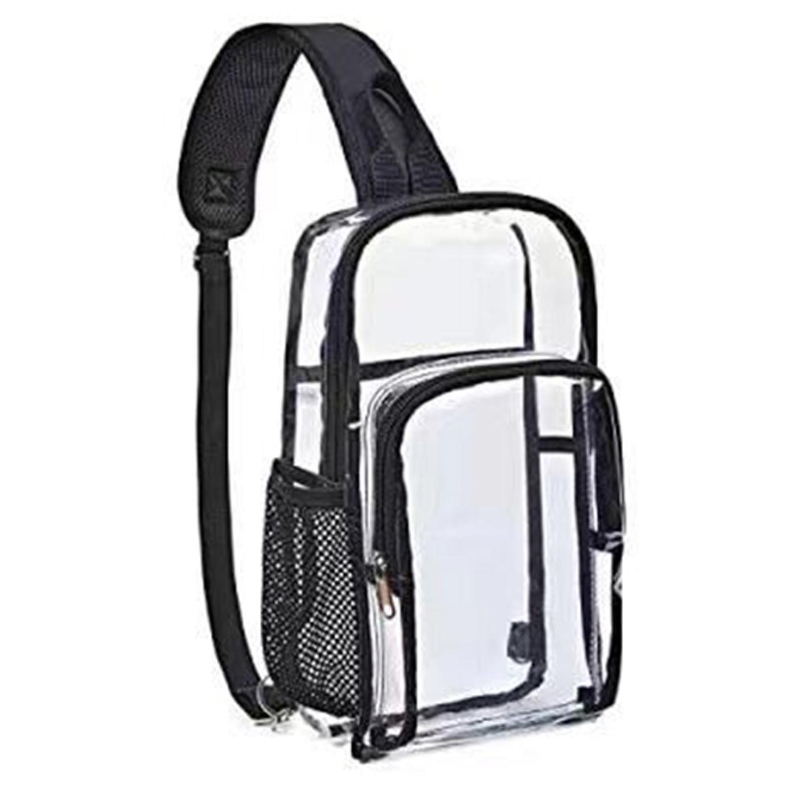Clear Sling Bag Stadium Approved Transparent See Through Crossbody Backpack