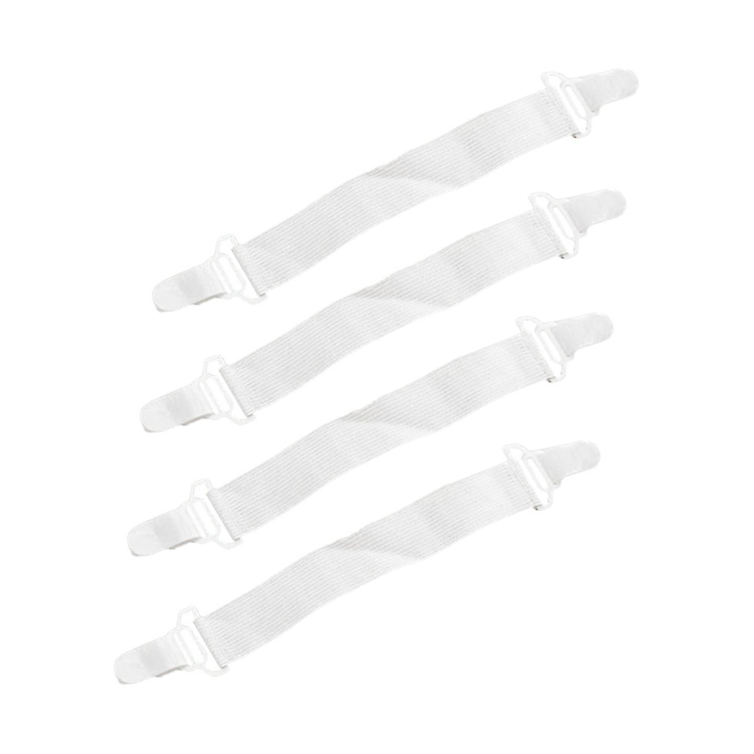 3 x 4Pcs Bed Sheet Holder Adjustable Length Elastic Nylon Bed Sheet Clips Straps Sheet Holder Mattre