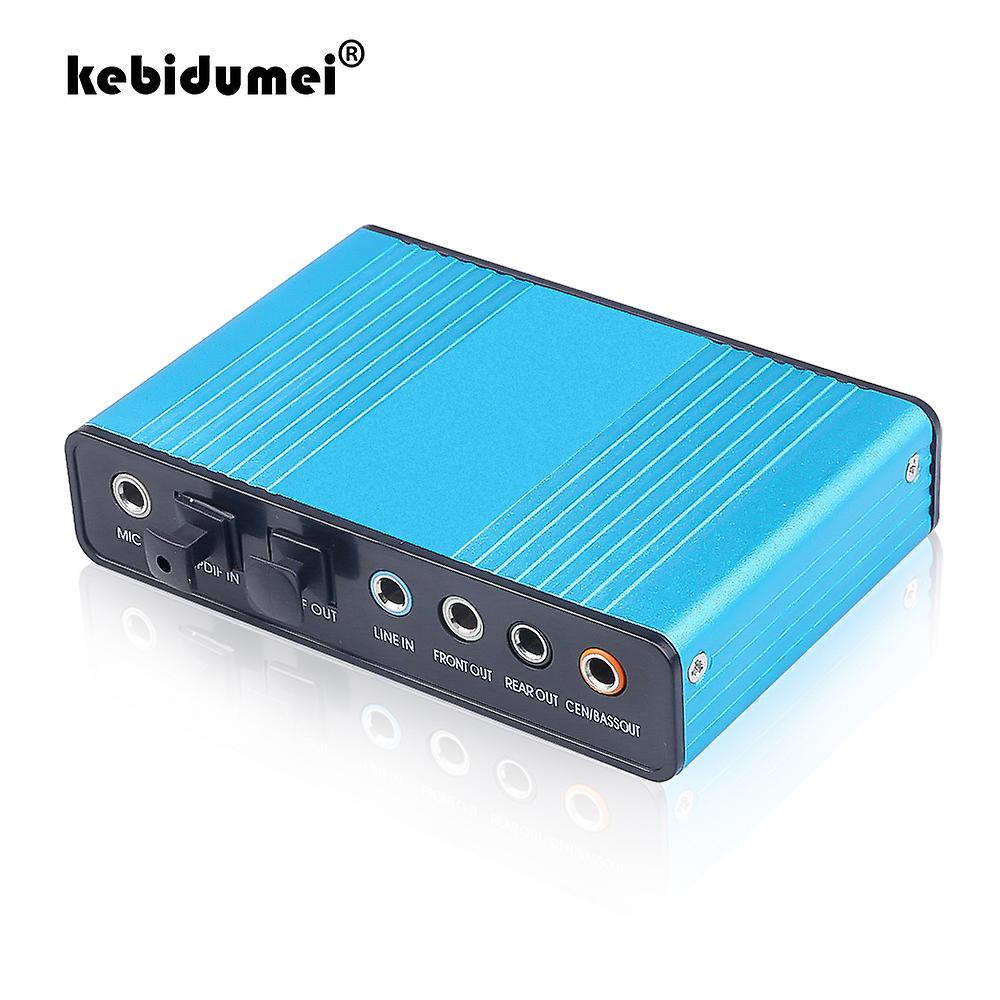 Usb 2.0 Sound Card 6 Channel 5.1 Optical External Audio Card Spdif Controller Cm6206 Chipset For Laptop Desktop Tablet
