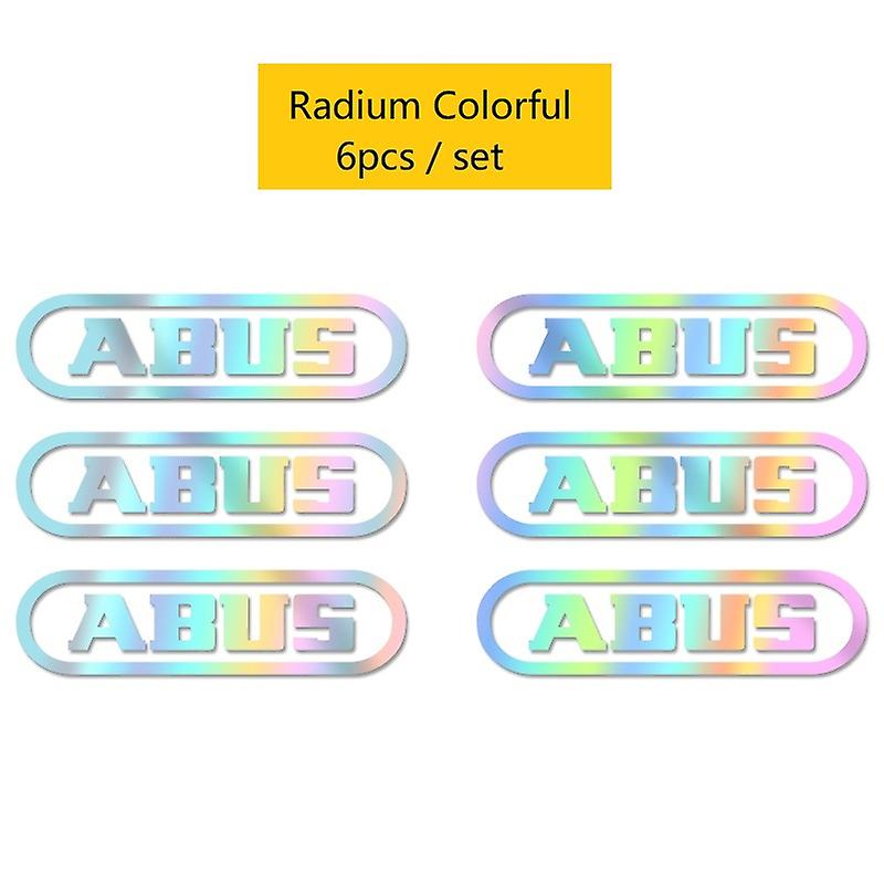 Abus Dağ Bisikleti Mtb Yol Bisikleti Bisiklet Bisiklet Çıkartmaları için Çerçeve Etiket 6 adet / takım