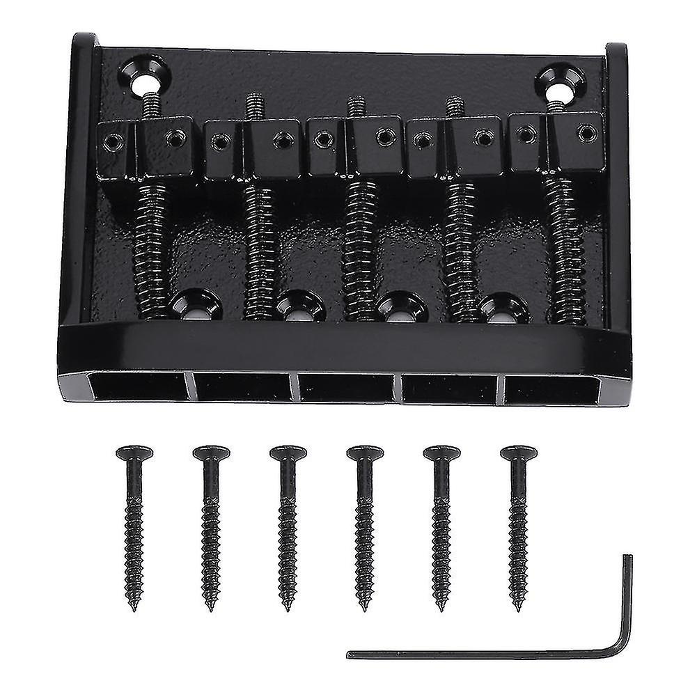 Cordier de rechange pour chevalet de basse électrique 5 cordes en métal de qualité (noir)