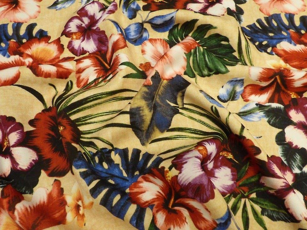 Lady McElroy Sydney Stretch Woven Suiting Fabric Gold - per metre