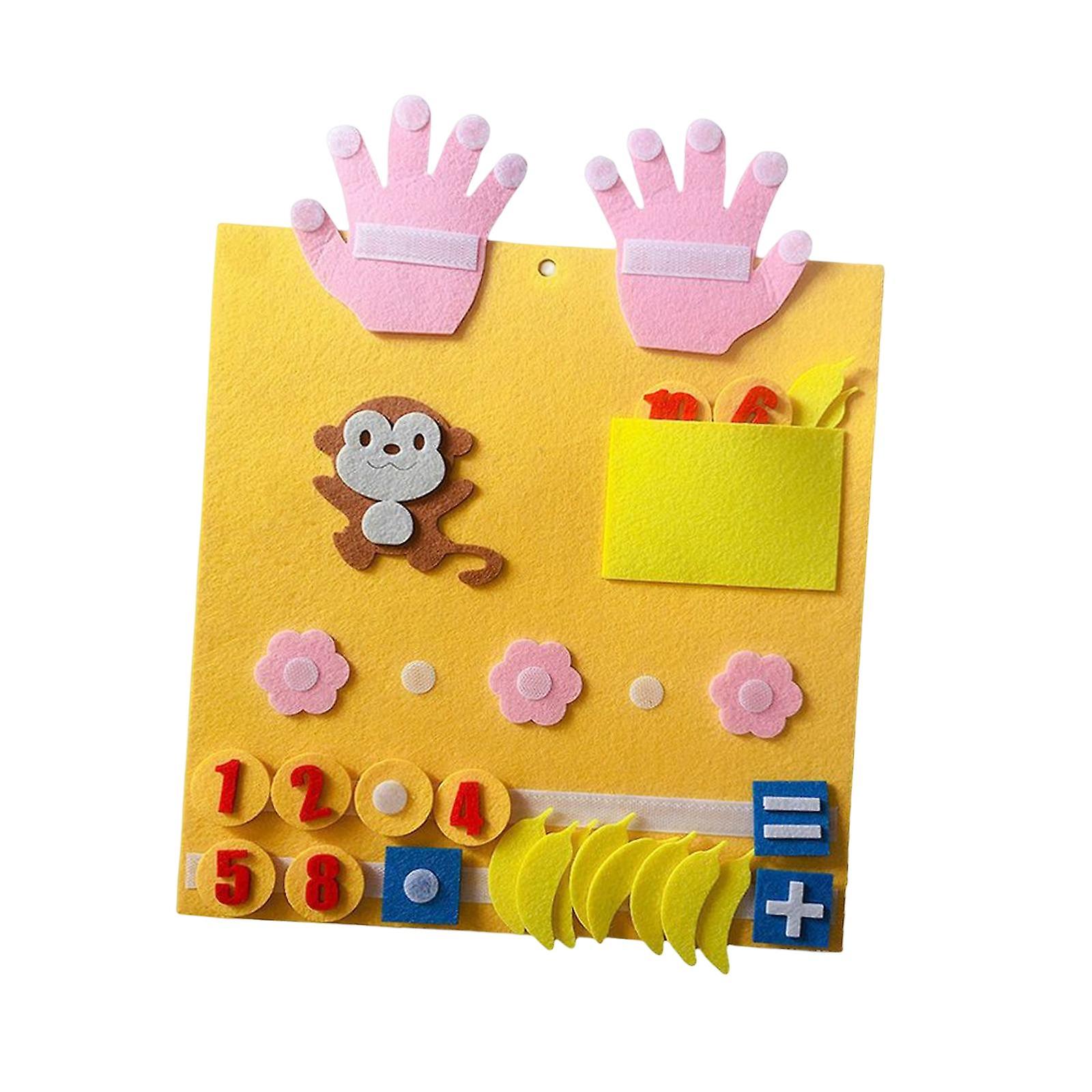 Number Matching Toys Math Teaching Aid Interactive for Game monkey