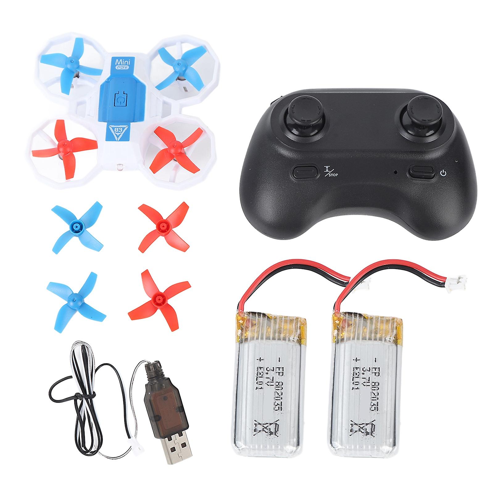 LED Motion Control Light Mini Drone Quad Drone Télécommande Jouet Batteries Rechargeables Double Batterie Conception Légère Plastique Durable Pour Enfant
