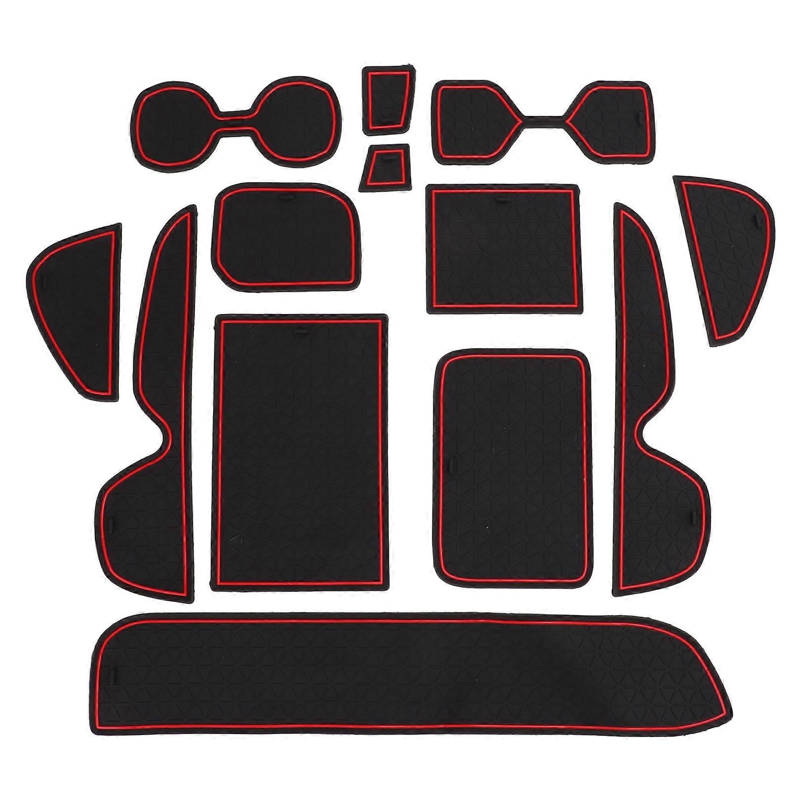 Center Console Liner,13PCS Center Console Liner Center Console Tray Pad Front Console Liners Seamless Integration