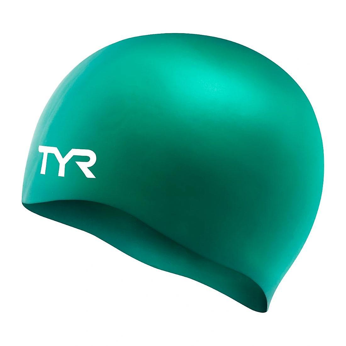 TYR Wrinkle Free Silicone Swim Caps - Green - Womens