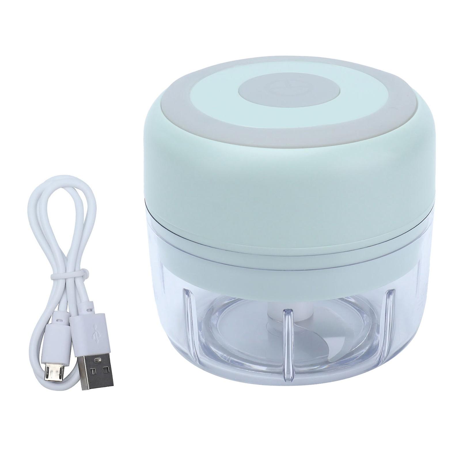 Hachoir à ail électrique 100 ml, rechargeable par USB, portable, pour la cuisine et la maison, vert