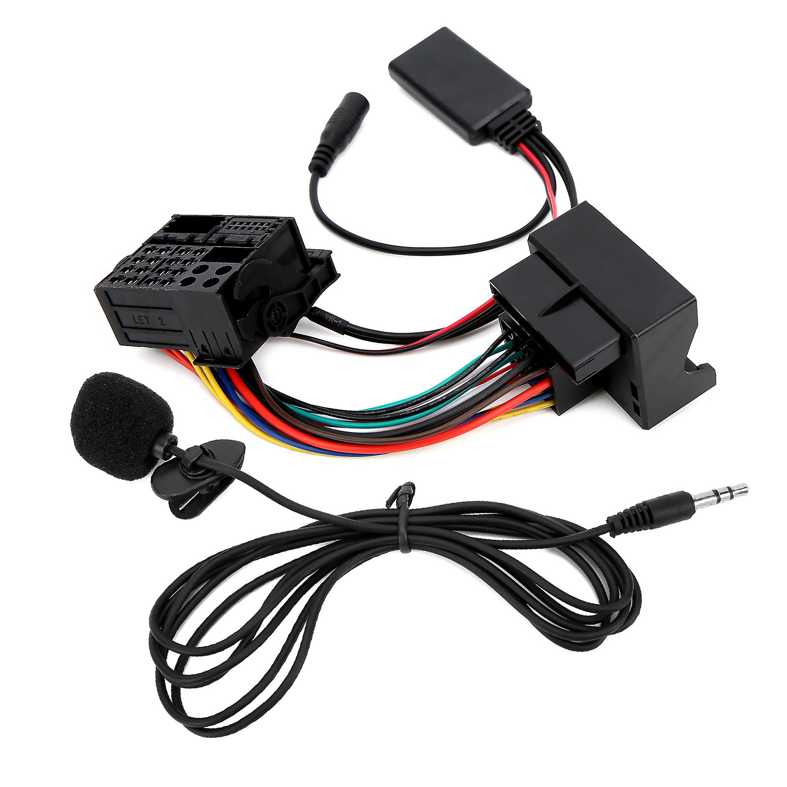 Microphone Adapter Auxiliary Audio Wire Bluetooth 5.0 Plug and Play Replacement for 5 Series E60 E61 2002-2014