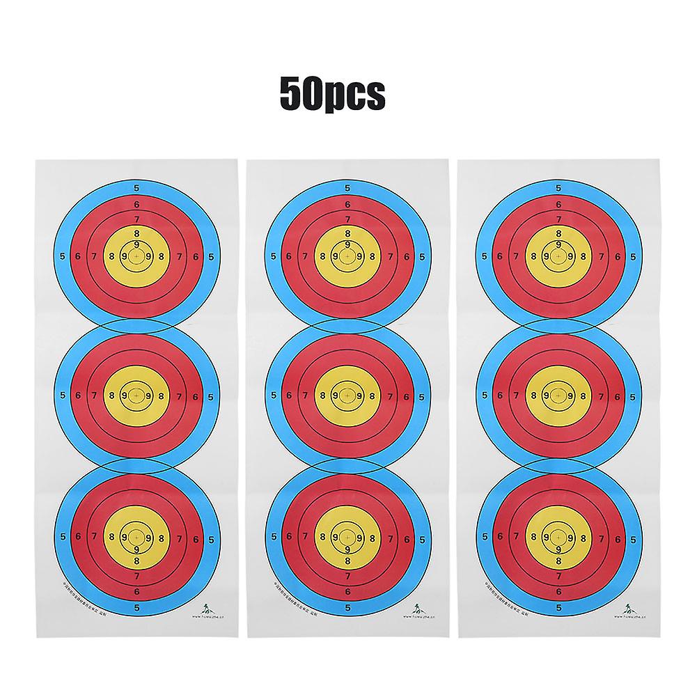 50 Pcs Archery Paper Targets for Outdoor Daily Training Accessories 60 x 25cm