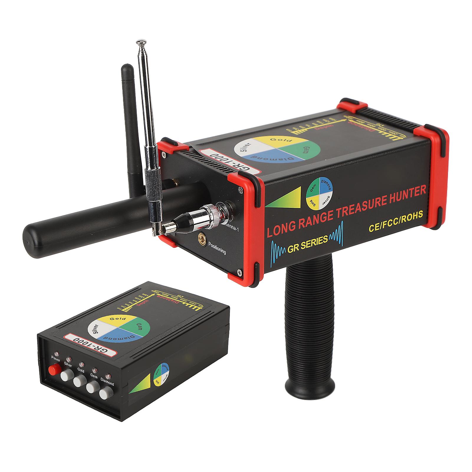 جهاز الكشف عن الذهب المعدني طويل المدى المحمول 433 ميجا هرتز الحد الأقصى للكنز Jadestone Finder الماسح الضوئي