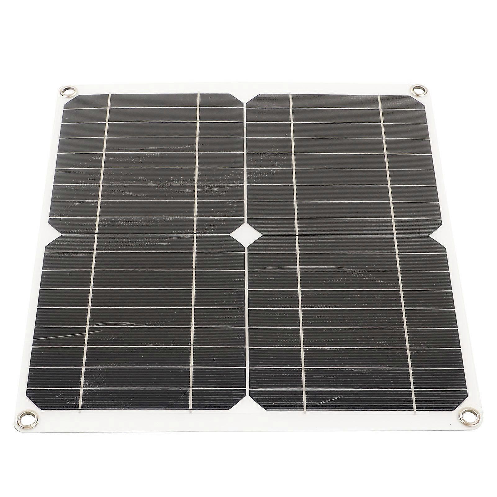 Solar Panel Monocrystalline Silicon Waterproof High Performance for RV Car Boat Trailer 20W 18V 30A