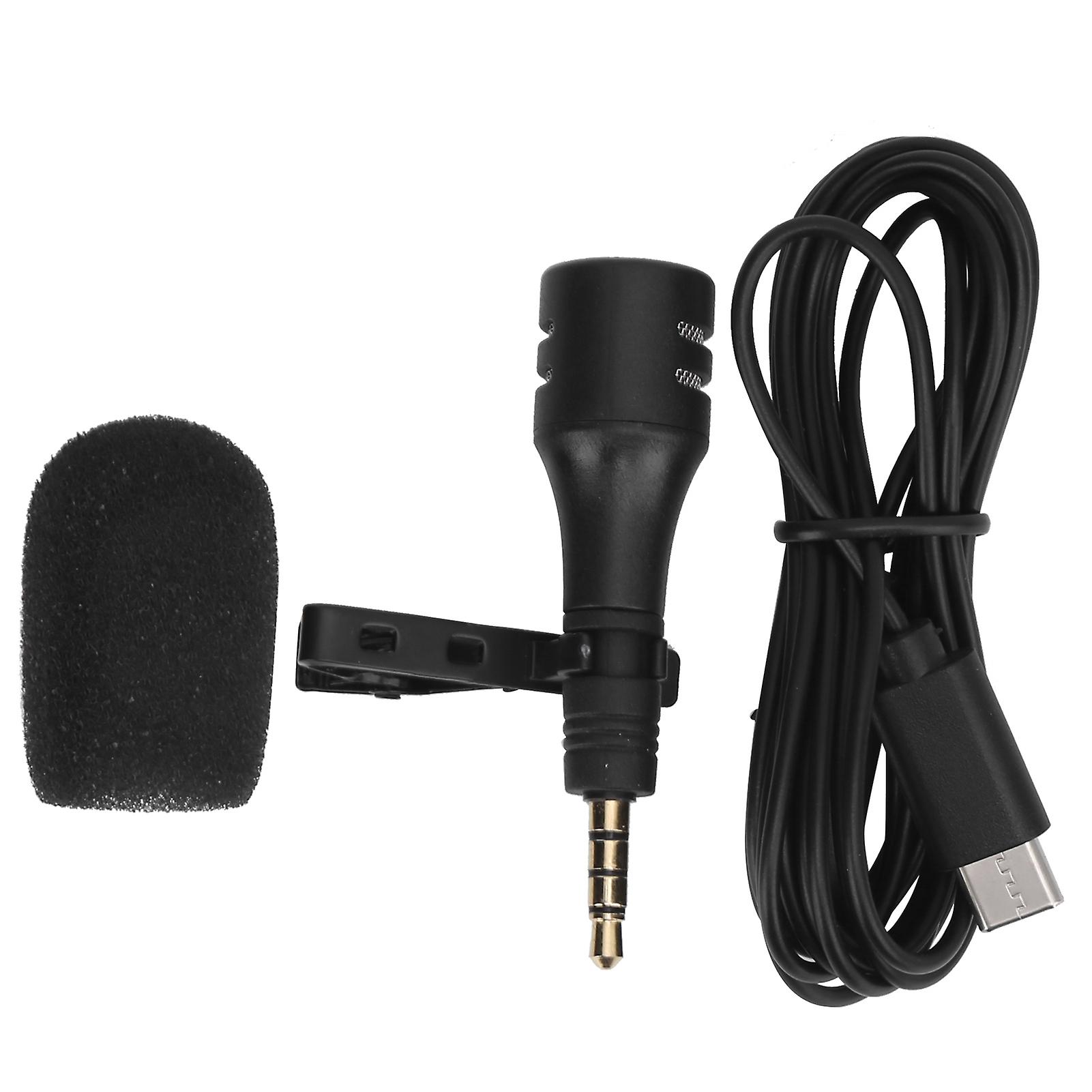 Portable Mini Phone Microphone TypeC Interface for Recording Live Steaming Interview
