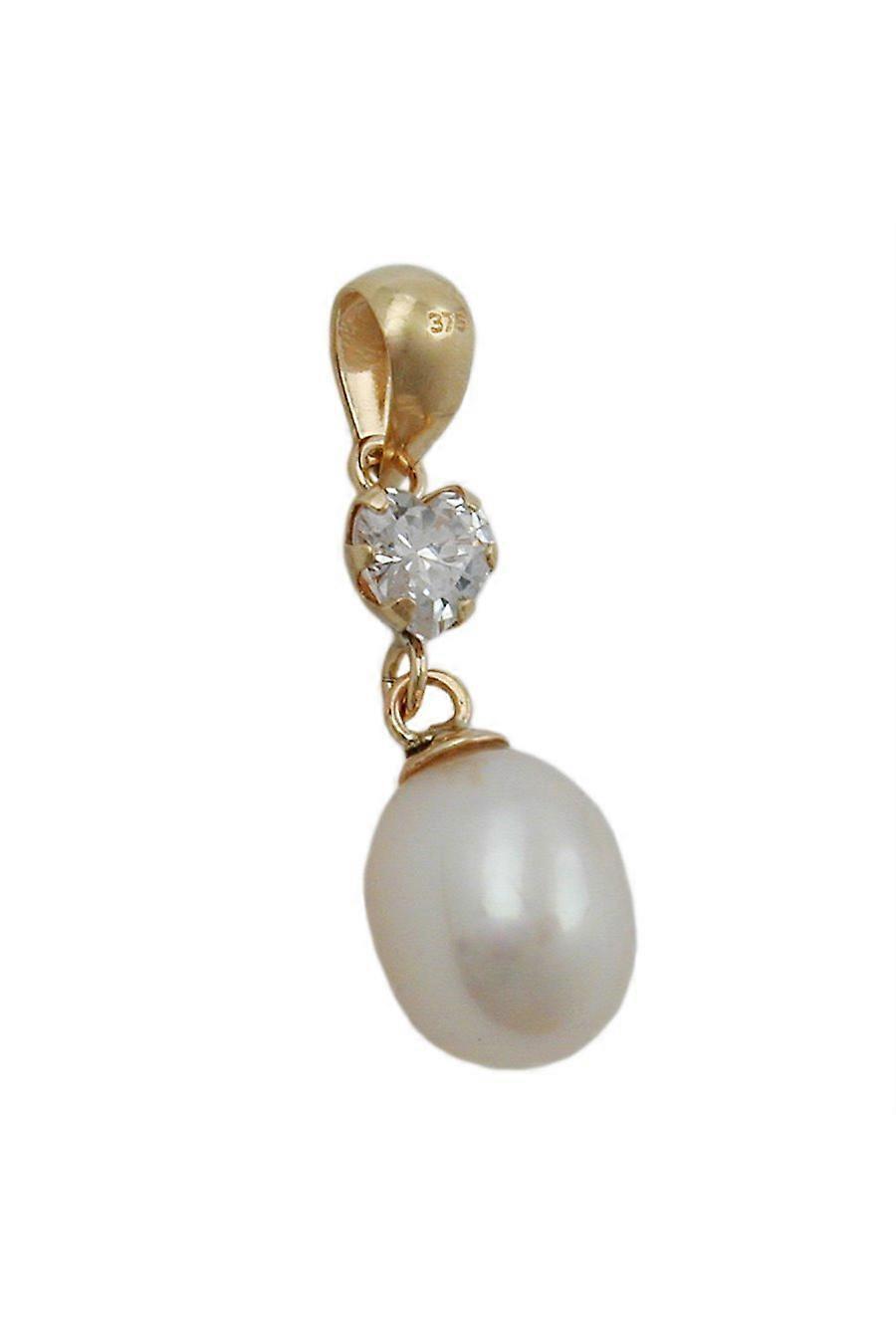 Pendant Pearl/zirconia 9k Gold - Gl431312