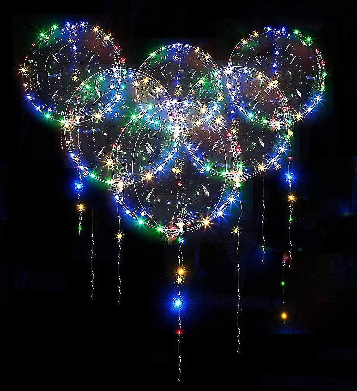 20 Pcs Birthday Balloons Helium Balloons Led Balloons Colorful Luminous Helium Balloons For Party We