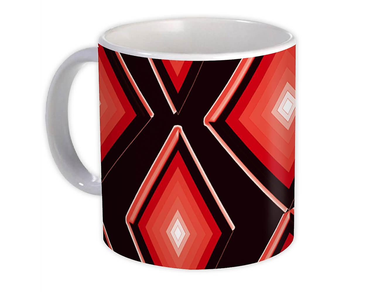 Gift Mug: Losangles Black Red All