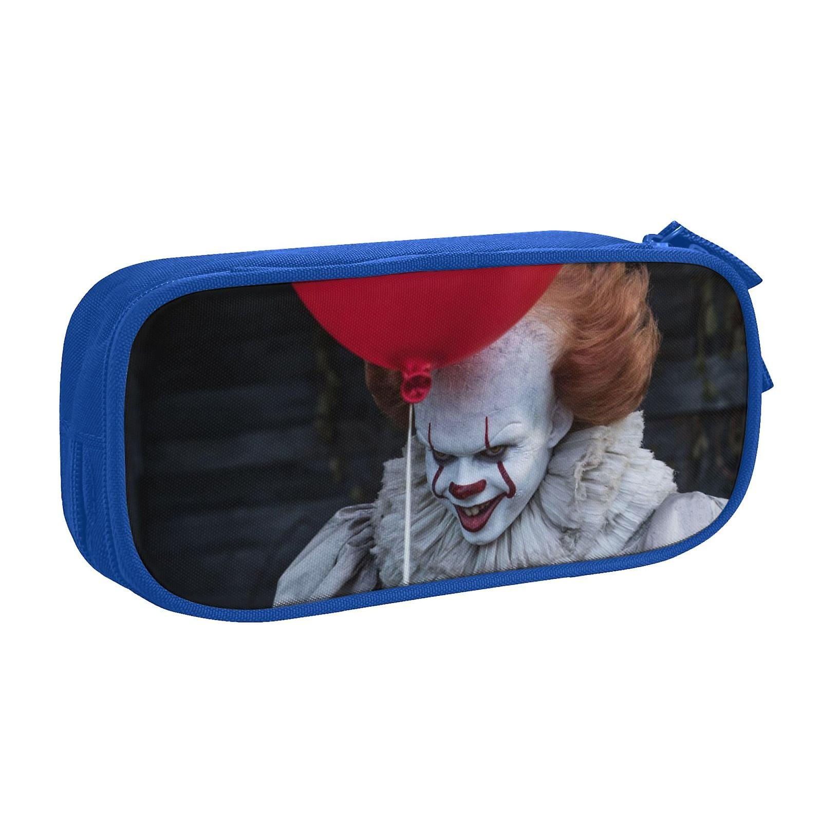 ジッパー付きペニーワイズペンケース、大容量ペンポーチ、大容量収納バッグ、耐久性のあるペンボックス、子供のための新学期用品、ティーン、学生、男の子、女の子