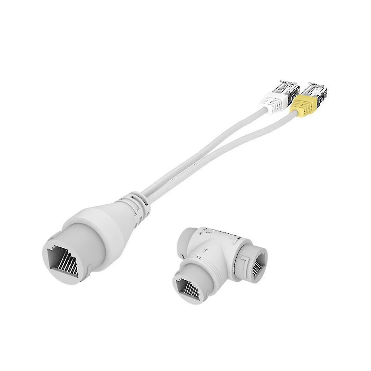 2-in-1 Poe Camera Simplified Cable Connector Splitter Cable Connector -way Rj45 Poe Camer