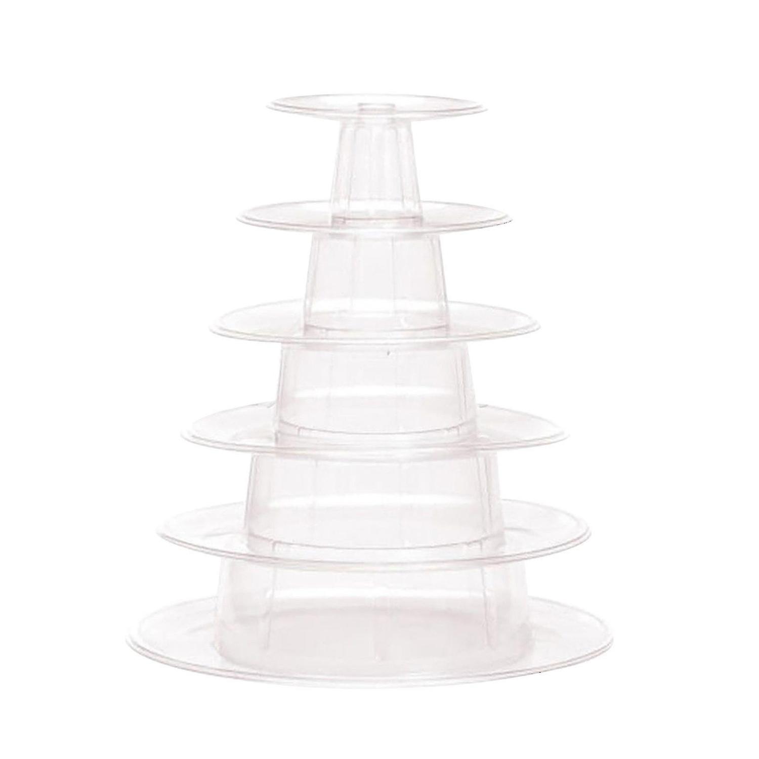 Macaron Cake Display Stand 6-layer Round Plastic Cake Tower  Stand