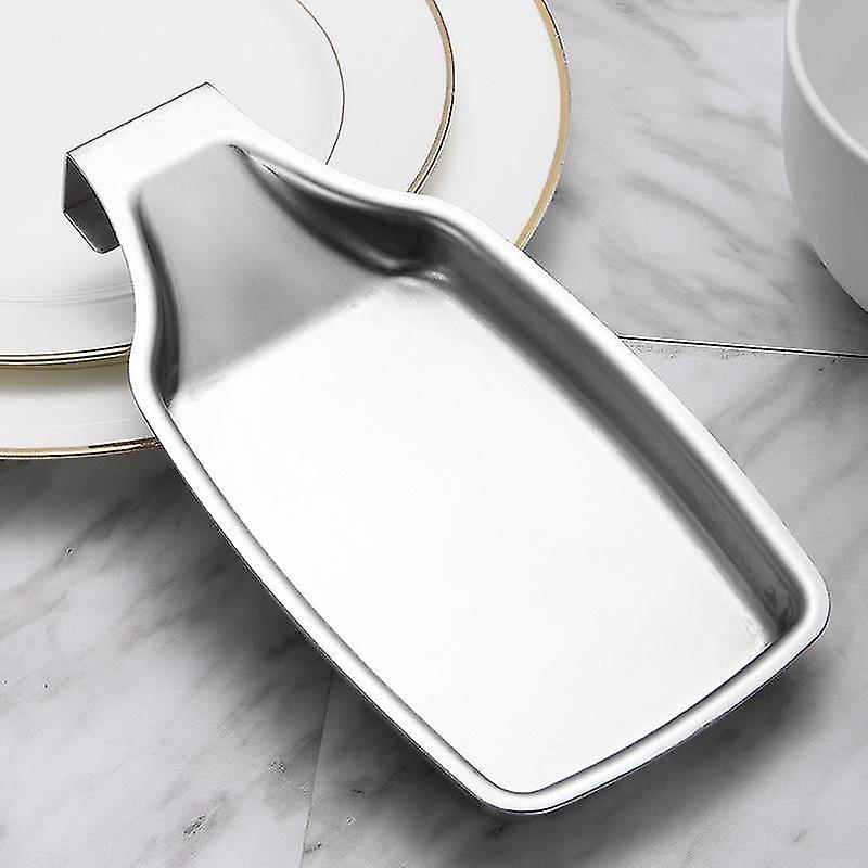 Stainless Steel Kitchen Spoon Rest Silver