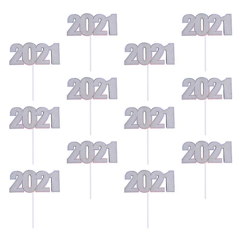 1set New Year Cake Toppers